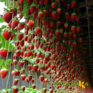 Клубника ампельная Анастасия купить по цене от 370р. в интернет-магазине «Посадика» с доставкой почтой в в Черняховске и по всей России – [изображение №1].
